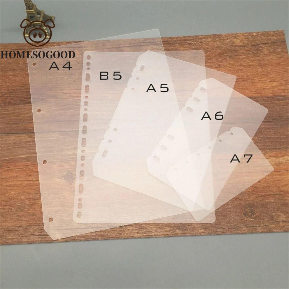 RIUERSTONE Notebook Divider Matte Universal Board Page Trong Suốt Bên Trong Giấy Chương Trình Nghị S