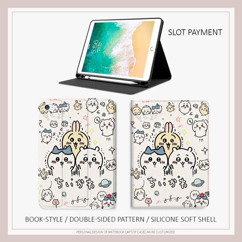 Ốp lưng chiikawa cho ipad a16 gen 11 Air M3 M5 Air 4/5/6 Air 7 10.2 Gen 7/8/9 Gen10 ốp ipad