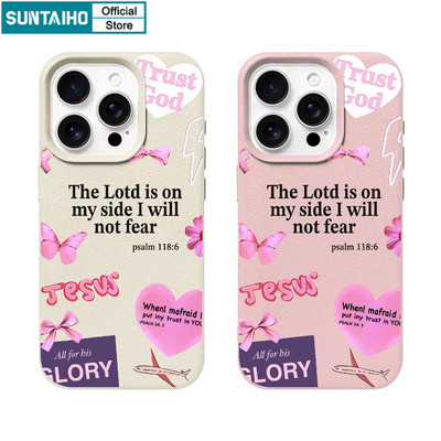 Ốp Điện Thoại Suntaiho Thẩm Mỹ Tin Chúa Câu Kinh Thánh Silicon Mềm Cao Cấp Chống Sốc Cho iPhone 11 12 13 14 15 16 Pro Max IP 7 8 Plus Iphon X XS XR Xs max
