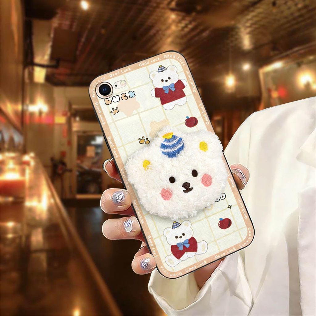 Ốp Điện Thoại Bọc Toàn Bộ Silicon Cho iphone 7 / 8 / SE 2020 / 2022 / SE2 / SE3 / ip7 / ip8 3D Ốp Lư