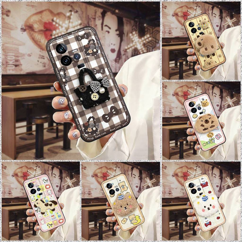 Ốp Điện Thoại 3D Ba Chiều Cho VIVO IQOO11 / IQOO11S Túi Điện Thoại TPU Chống Thấm Nước Dễ Thương Thê