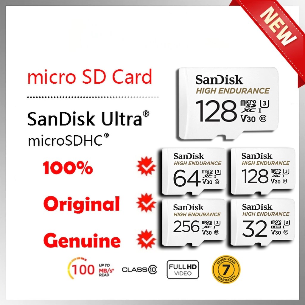 Thẻ nhớ MicroSDXC Sandisk High Endurance 32GB / 64GB / 128GB/256GB 100MB/s