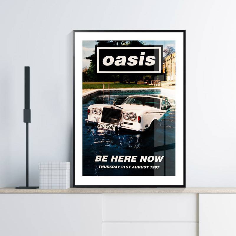 Oasis British Rock Band Canvas Wall Art No Frame Music Poster Trang trí cho phòng khách Phòng ngủ