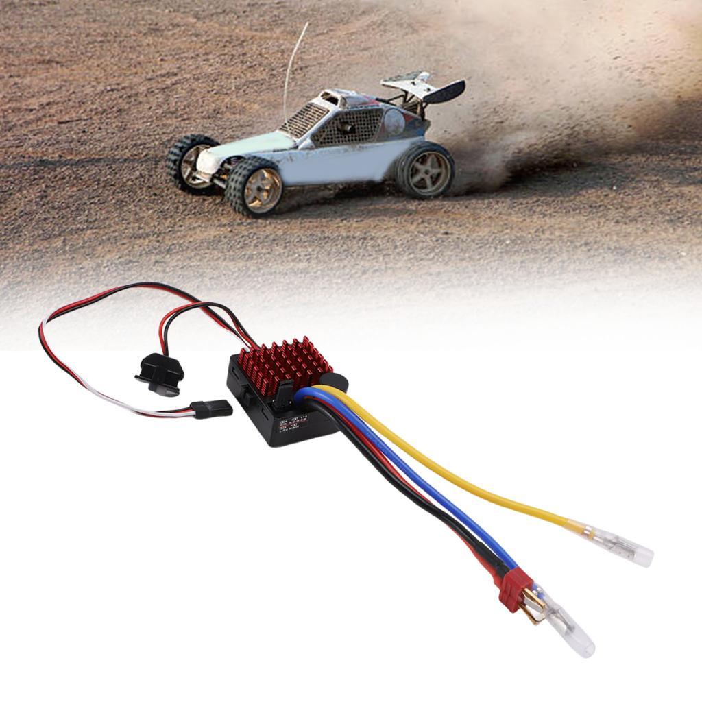 Hilitand 60A Brushed ESC có phích cắm T Chống nước 2-3S Hỗ trợ pin Li Tương thích 540 / 550 / 750 Độ