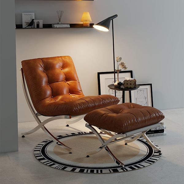 Ghế Barcelona, ghế đơn phong cách Bauhaus, ghế sofa đơn tối giản, sang trọng nhẹ nhàng, ghế thư giãn