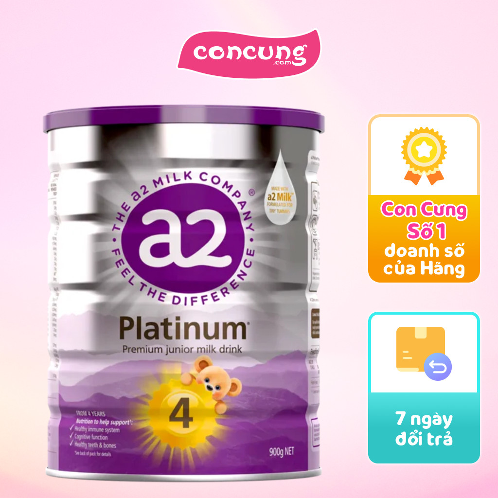 Sữa a2 Platinum Premium Infant Formula số 4 900g (từ 3 tuổi)