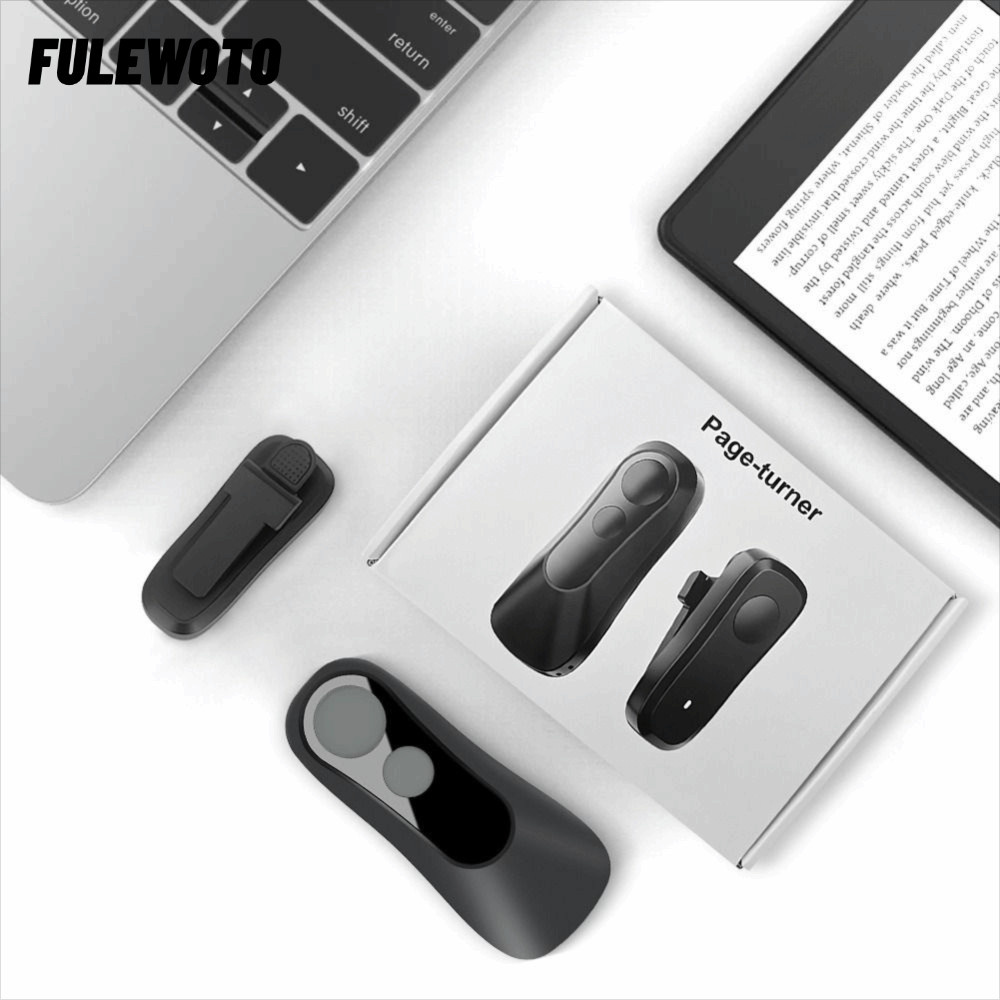 Filewoto Điều Khiển Từ Xa Clicker, Thiết Thực Với Dây Đeo Tay RF Remote Page Turner, Smart Black Wir