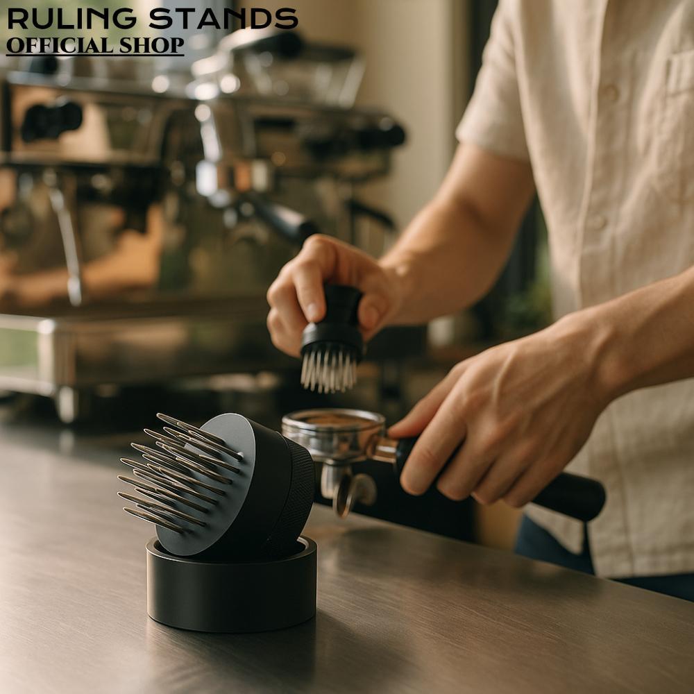 RULING STANDS Máy khuấy cà phê Espresso, 21 kim có đế phân phối kim Espresso, Đa năng 51 / 58mm WDT 