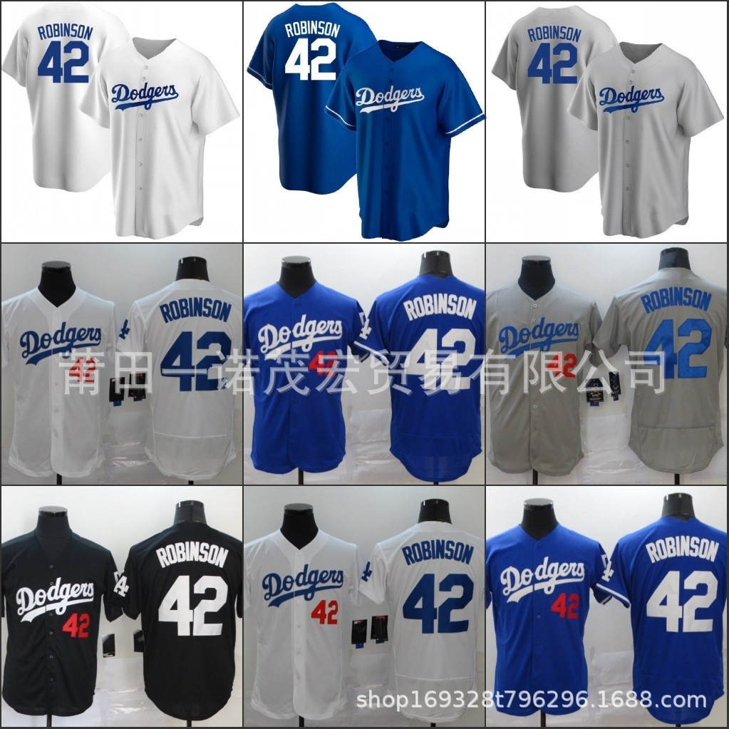 Ng ph c B Car Tay Y Dodgers Jersey Fan Elite Edition 42 #ROBINSON