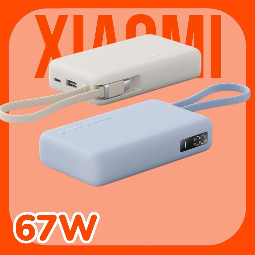 [MỚI 100% - NO BOX] Pin Sạc Dự Phòng Mi Turbo 67W 10000mAh (Kèm Cáp Type-C) power bank sạc laptop, đ