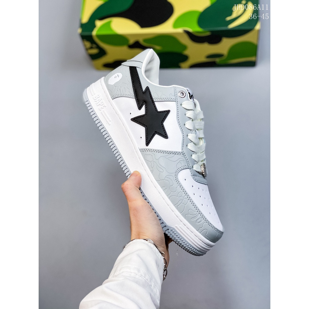 BAPE x Air Force 1 Sta Air Force thấp No. 1 Giày thể thao thông thường phù hợp với mọi phong cách cổ