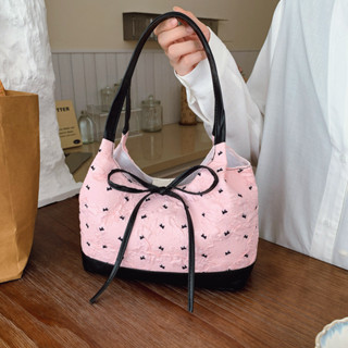 Phong Cách Hàn Quốc Nơ Sát Nơ Túi Nữ 2025 Phong Cách Mới Thiết Kế Thường Ngày Đi Lại Túi Đeo Vai Phù Hợp Với Túi Xách Bán Buôn