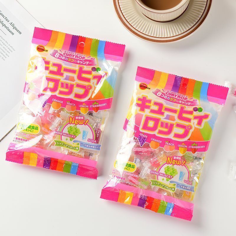 Nhật Bản Nhập Khẩu Bourbon Trái Cây Kẹo Cứng Kẹo Nhiều Màu Sắc Khối Kẹo Cưới Kẹo Kẹo Cưới Đồ Ăn Nhẹ2
