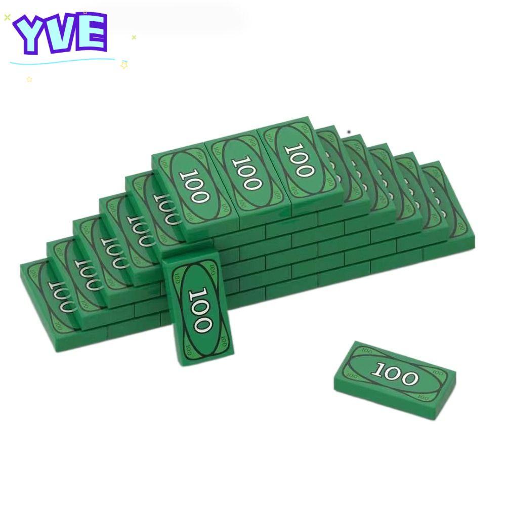 YVE 20 Chiếc Khối Xây Dựng Đồ Chơi, Tiền Triệu Phú Viên Nhỏ Khối Phụ Kiện, Đô La USD Ngộ nghĩnh Giả 