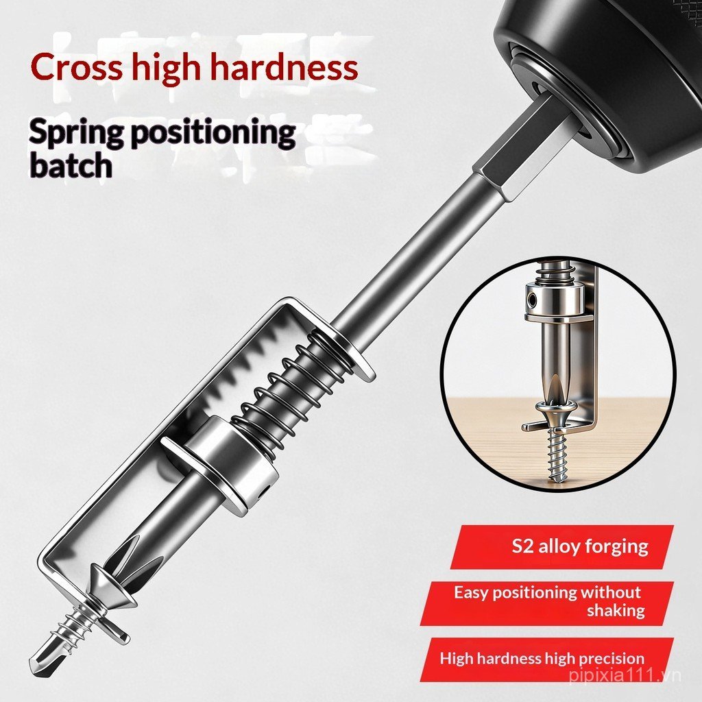 Loại Bit Cố Định Mạnh Chống Trơn Trượt Lò Xo Định Vị Bit Lô Độ Cứng Cao Phillips Đặt Lại Lò Xo Định 