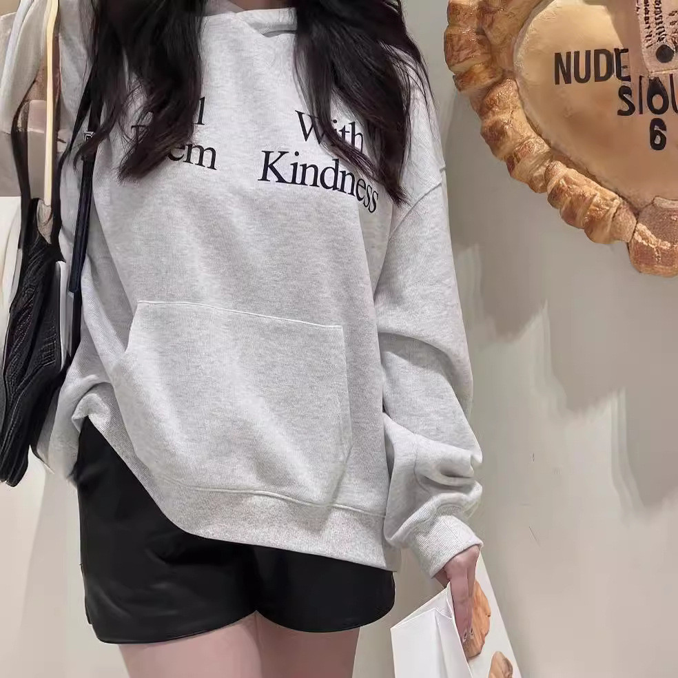 Badblood 2024New Korean niche American retro loose-fitting casual pullover hoodie