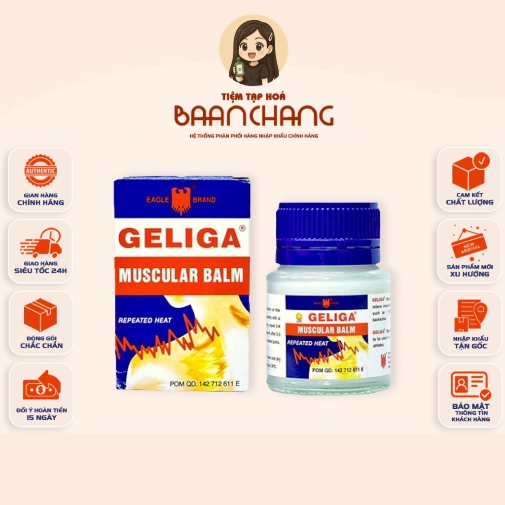[CHÍNH HÃNG] Dầu cù là lửa Geliga Muscular Balm 40gr