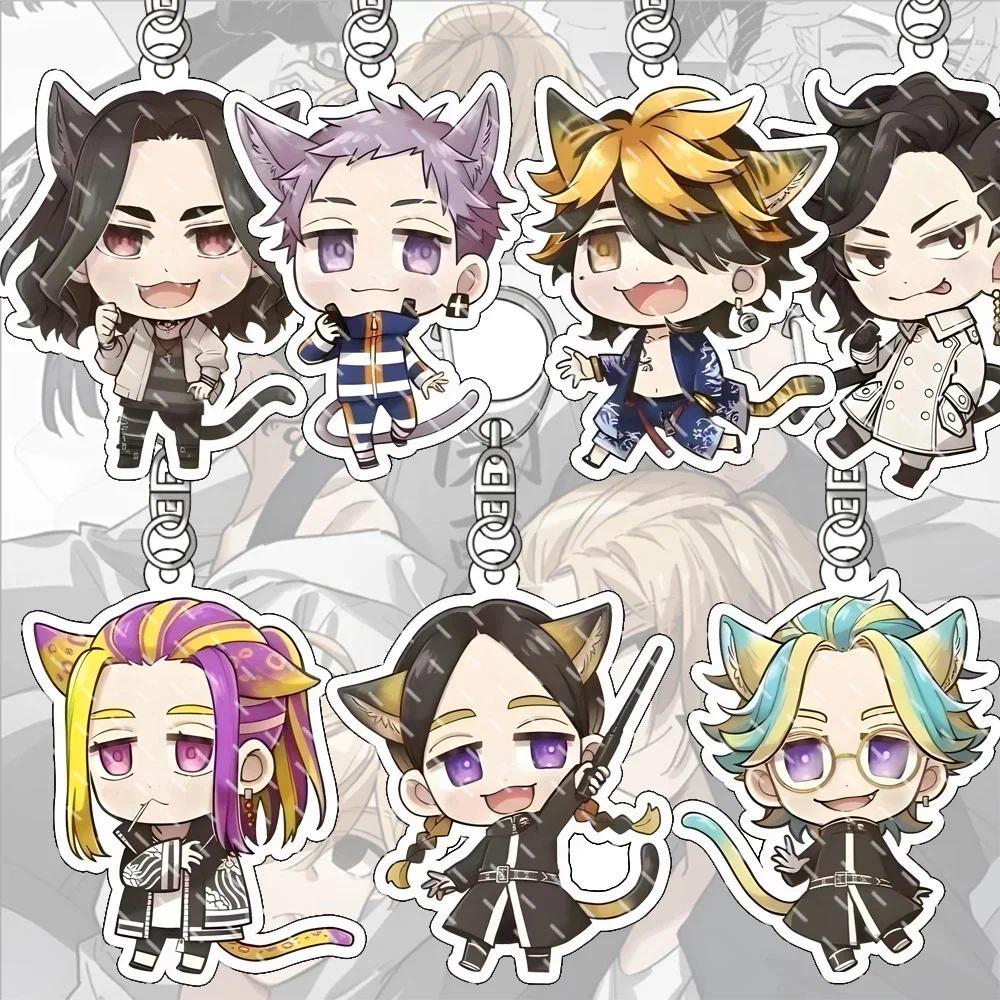 Revengers Keyring Mikey Keychain Acrylic Figure Cosplay Acrylic Bague Acier Inoxidables Necklace Are