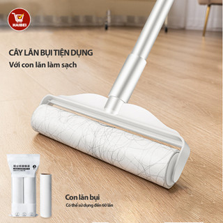 Con lăn hút bụi đa năng dài 124cm có thể hút bụi sàn, ga trải giường, quần áo 60 lõi lăn siêu dính
