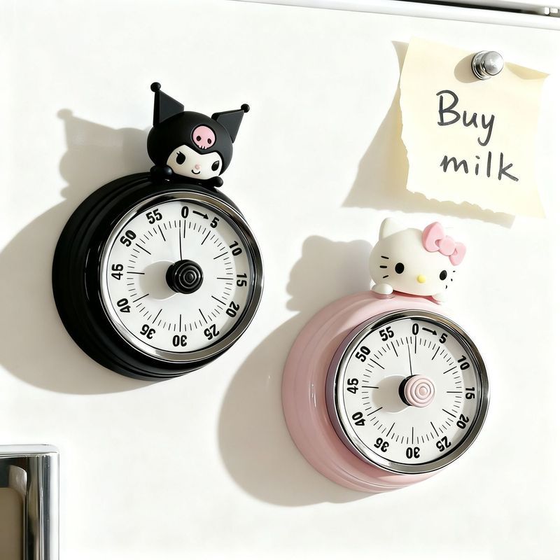 Hẹn giờ từ tính / Đồng hồ báo thức đếm ngược học tập hoạt hình dễ thương / Nhắc nhở cơ khí / Hẹn giờ nấu ăn nhà bếp