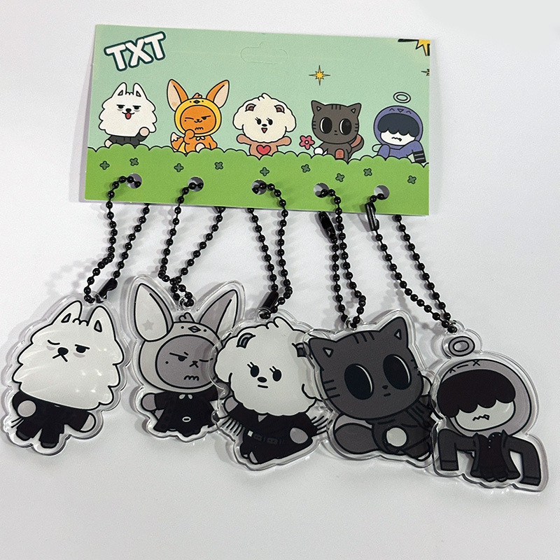 5 Cái / lốc Kpop Idol TXT Móc Khóa Acrylic Móc Khóa
