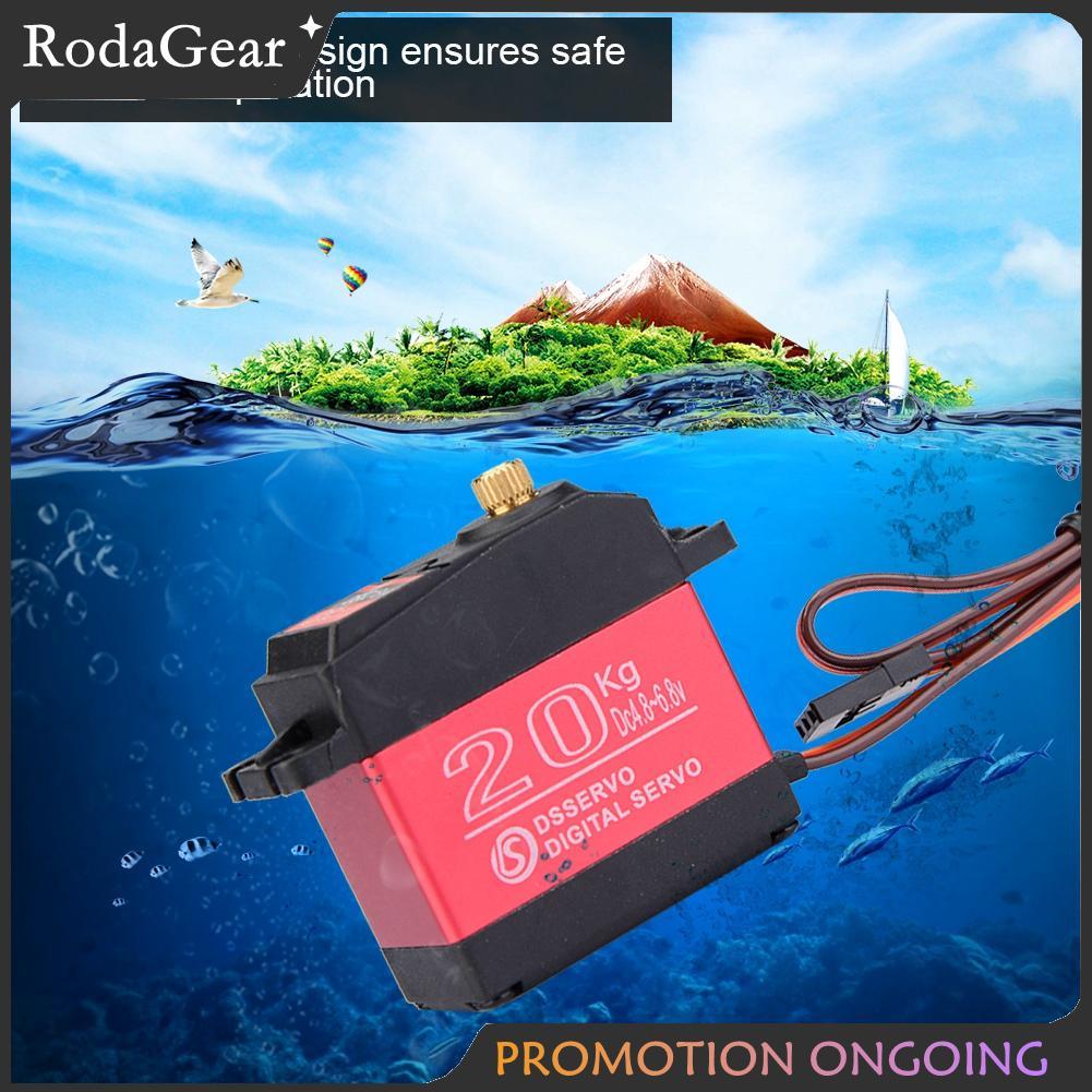 RodaGear RC servo 20kg 25kg Metal Gear kỹ thuật số mô-men xoắn cao dành cho những người yêu thích (2