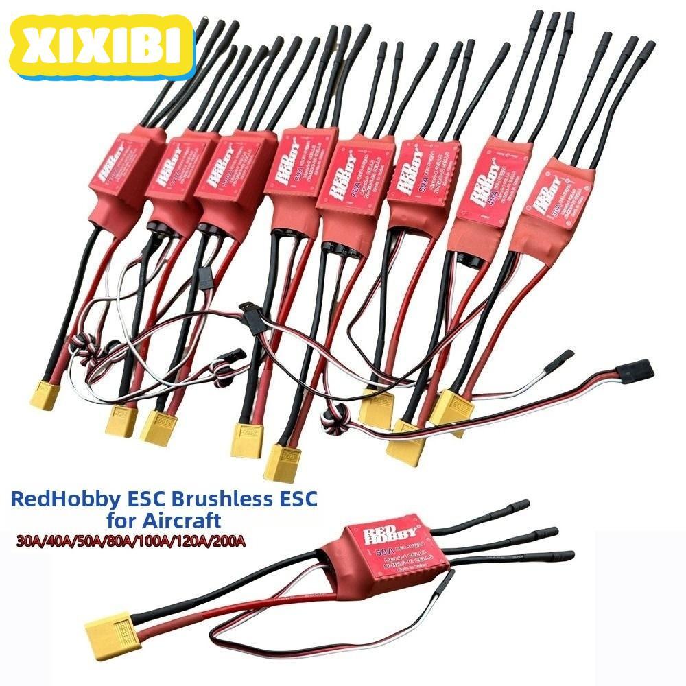 XIXIBI Brushless ESC, Bộ điều khiển tốc độ điện tử 3,5 / 4MM XT60 RedHobby, Nhựa 30A 40A 50A 80A 100