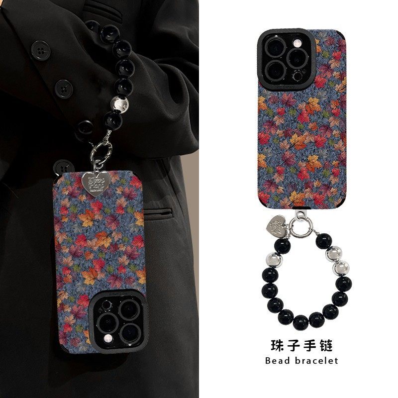 Toàn Màn Hình Da Cừu Mắt Lá Phong Thích Hợp Cho Apple 17promax Vỏ Bảo Vệ iPhone16pm Xiaomi 15oppo Hu