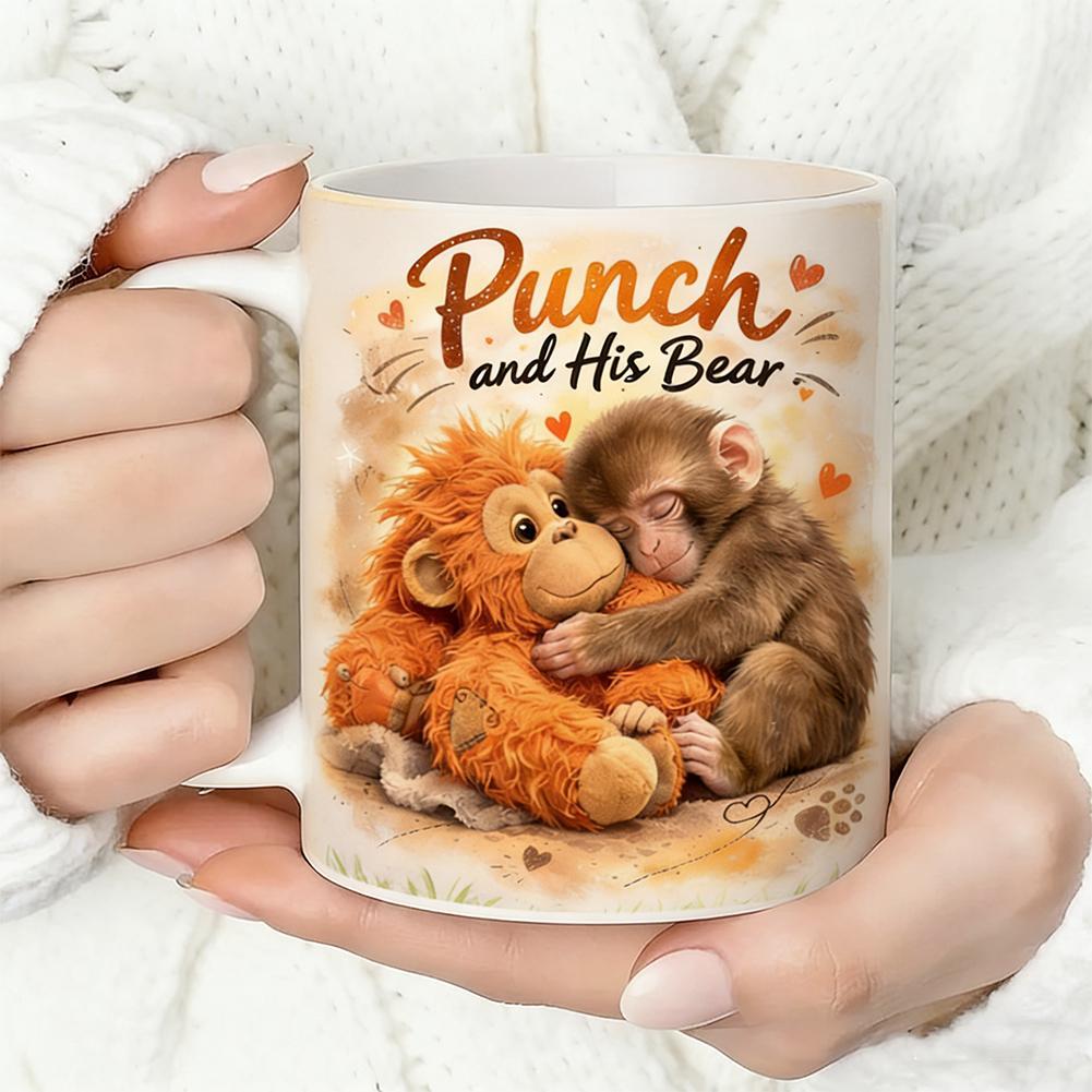 11oz / 15oz Punch And Mug Punch And His Bear Mug Chimpanzees Bear And His Mug B9i0