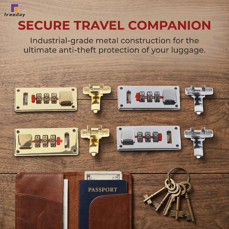 Có sẵn 3-Digitbination Lo 65 * 29mm Mật Khẩu Lo Chốt Keyless Trang Sức Hộp Gỗ Cố Định Lo Vali Coded 