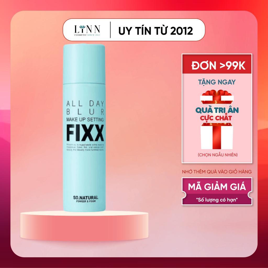 Xịt khoá nền mịn lì So'Natural All Day BLUR Makeup Setting Fixx 75ml so natural chính hãng