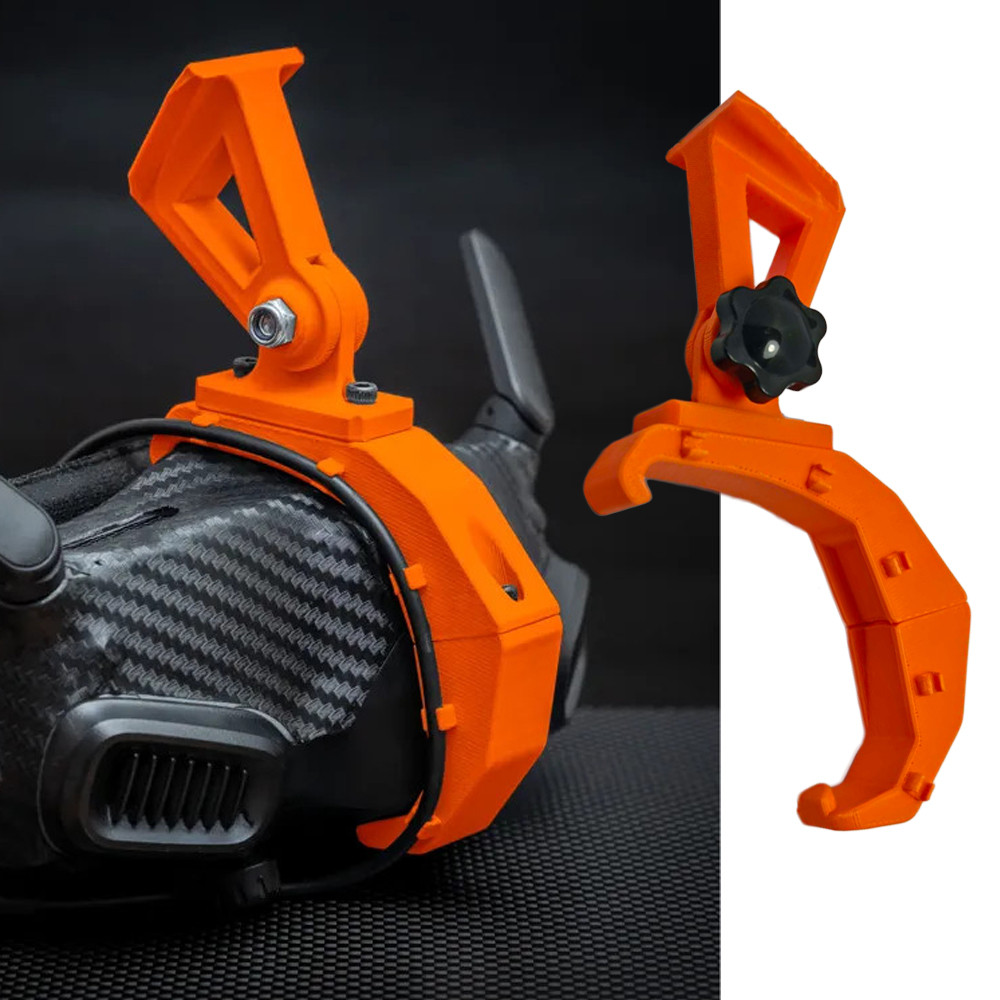 Bộ chuyển đổi gắn mũ bảo hiểm in hình 3D PETG cho DJI Goggles 2, Tương thích với giá đỡ mũ bảo hiểm 