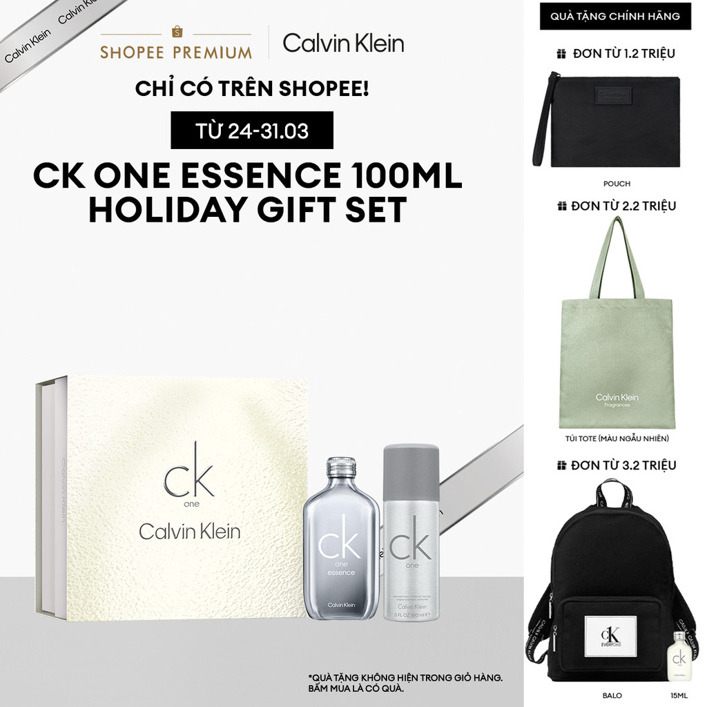 Bộ quà tặng Nước hoa Nam Nữ Calvin Klein CK One Essence 100ml Gift Set