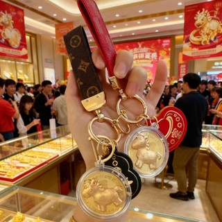 Vòng cổ & móc khóa vàng nguyên chất 999, 20mg - quà tặng ý nghĩa cho gia đình và bạn bè