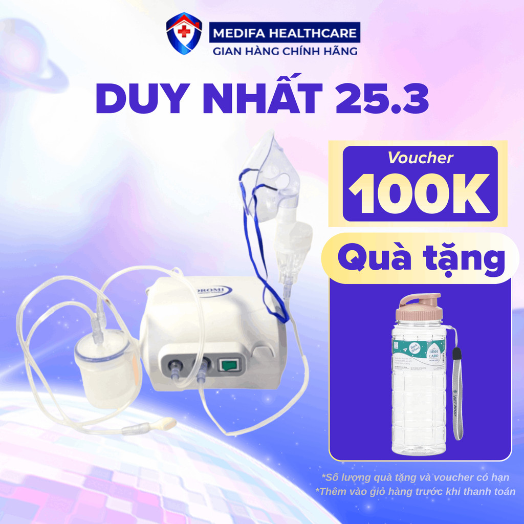 Máy Xông Khí Dung Và Hút Mũi Oromi C28M 2 Trong 1, Công Nghệ Nhật Bản, Phù Hợp Sử Dụng Trong Gia Đình