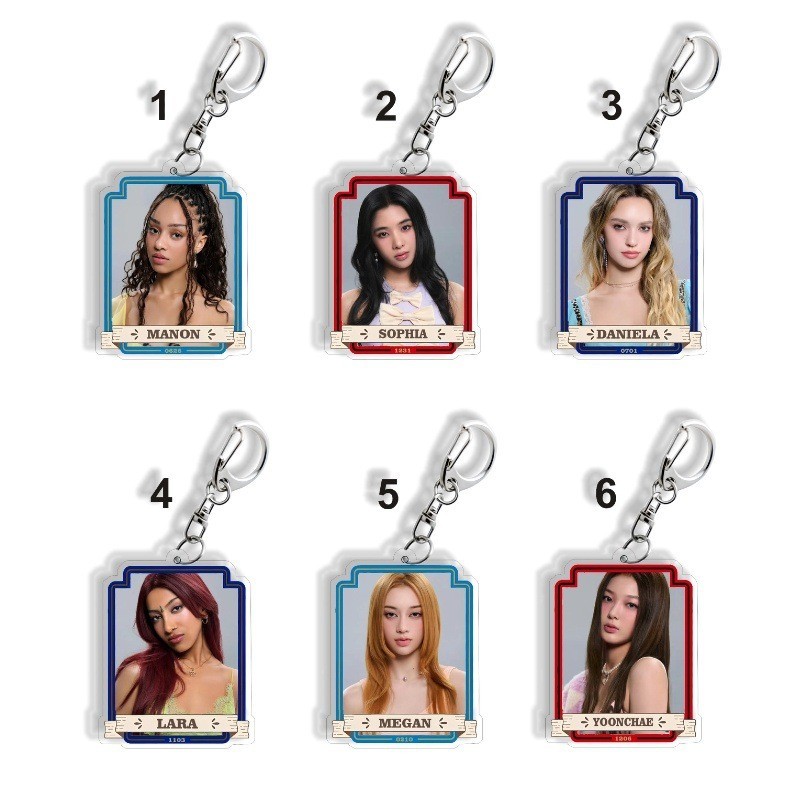 KPOP KATSEYE MANON bag pendant acrylic keychain