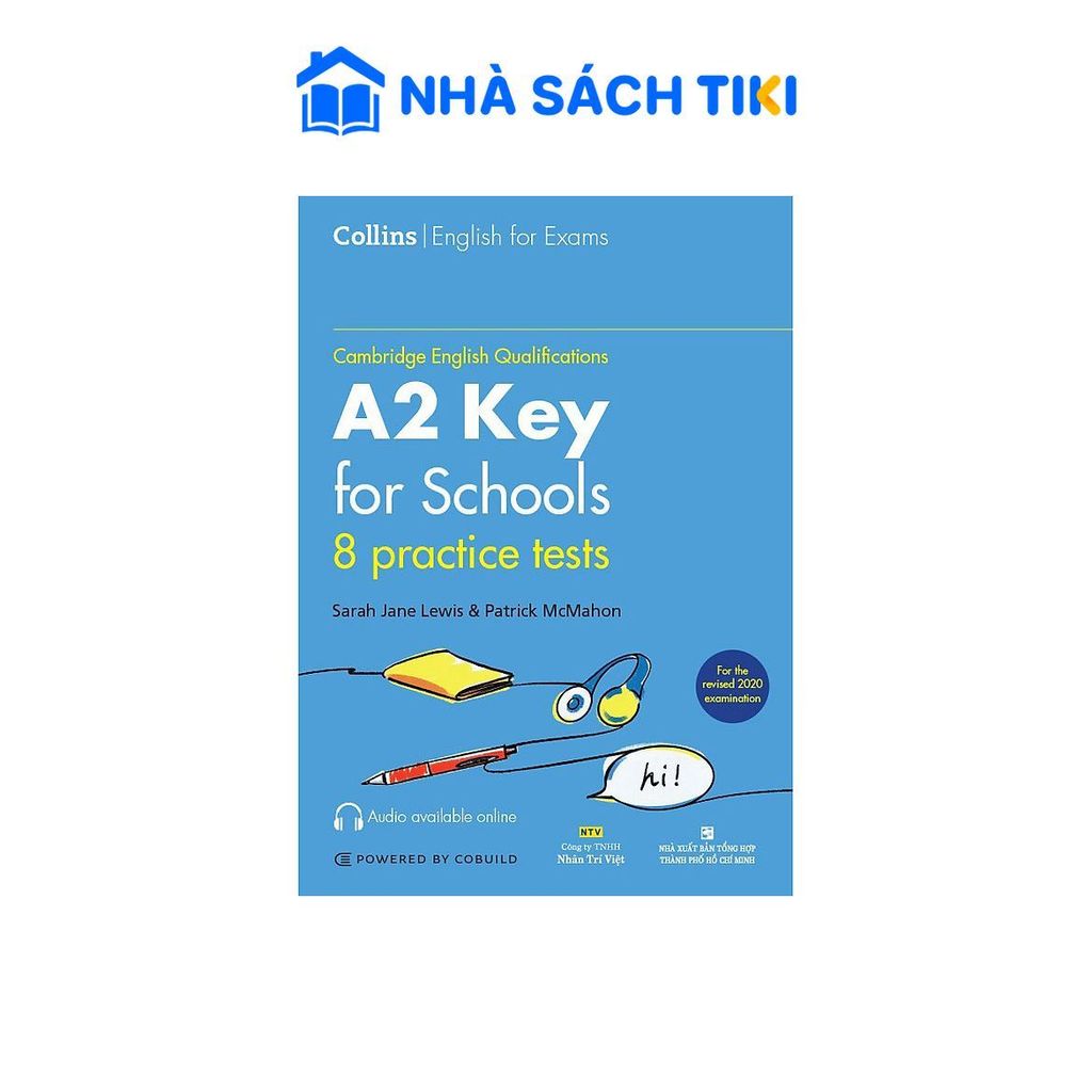 Sách Cambridge English Qualification A2 Key for School - 8 Practice Tests (Quét mã MP3 để nghe file)