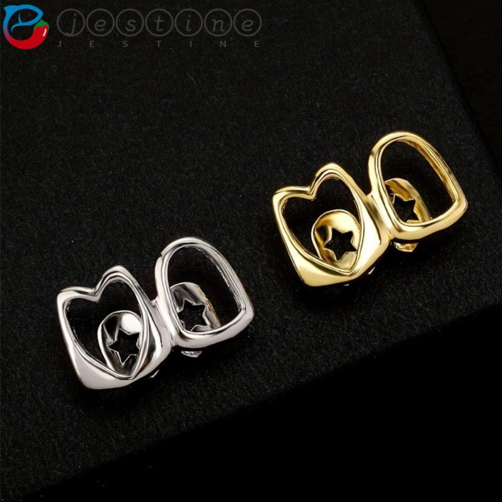 JESTINE Dental Grill Half-Mask vớiMesh vàKim CươngGiả, Phong CáchHip-Hop Thích HợpĐeoHàngNgày