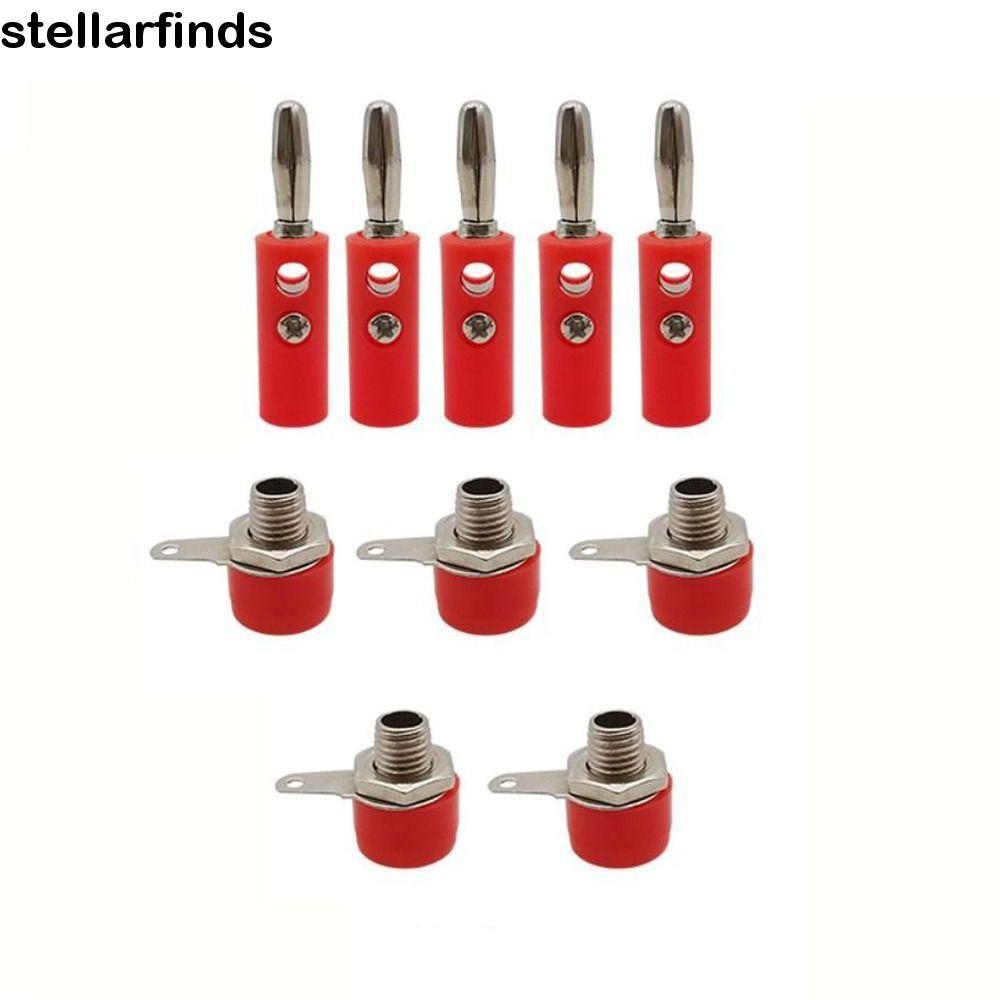 QWDLID 4mm Banana Plug, Adapter Panel Mount Đầu nối chuối 4mm, Đầu nối đầu cuối an toàn loại bốn tra