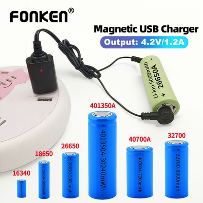Cáp sạc pin Lithium từ tính Fonken Universal USB 3.7V 4.2V