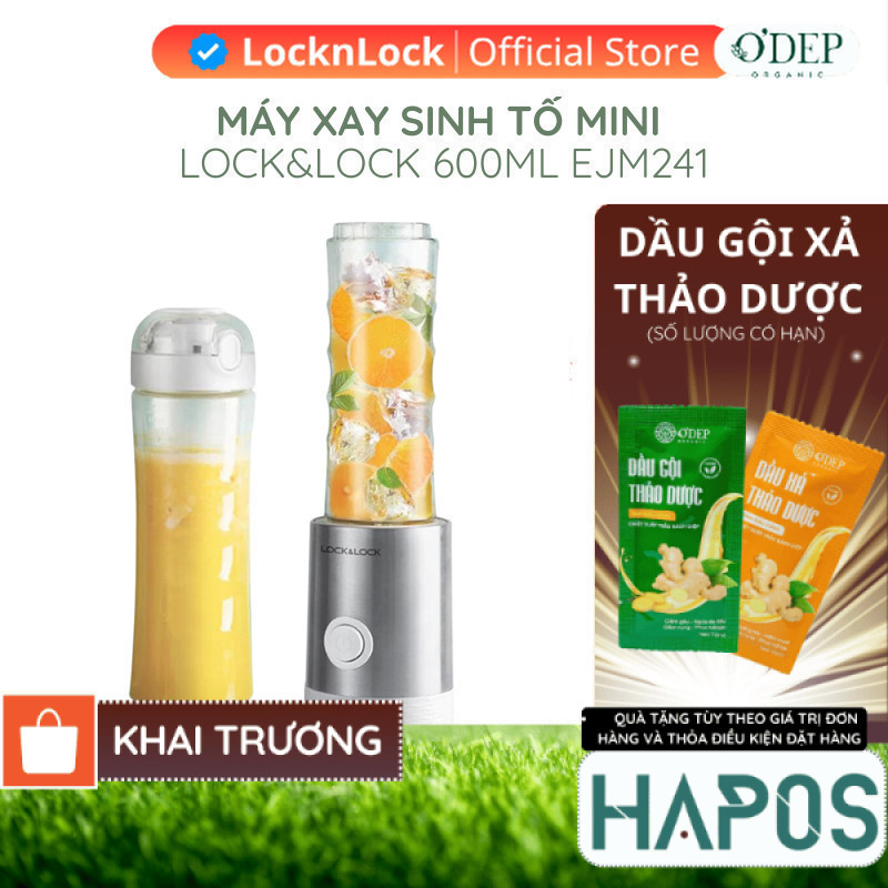 Máy xay sinh tố mini màu trắng Chính hãng LocknLock EJM241 - HAPOS HOF