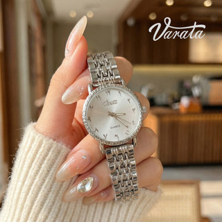 VARATA Đồng hồ nữ VARATA Đầm thạch anh bằng thép không gỉ Đồng hồ đeo tay dành cho nữ Thời trang vàng hồng vàng