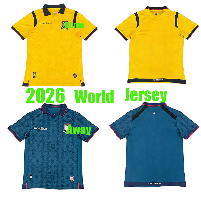 Sơ mi bóng đá Ecuador World Cup 2026 cho Caicedo và Hincaipi - Có miếng vá