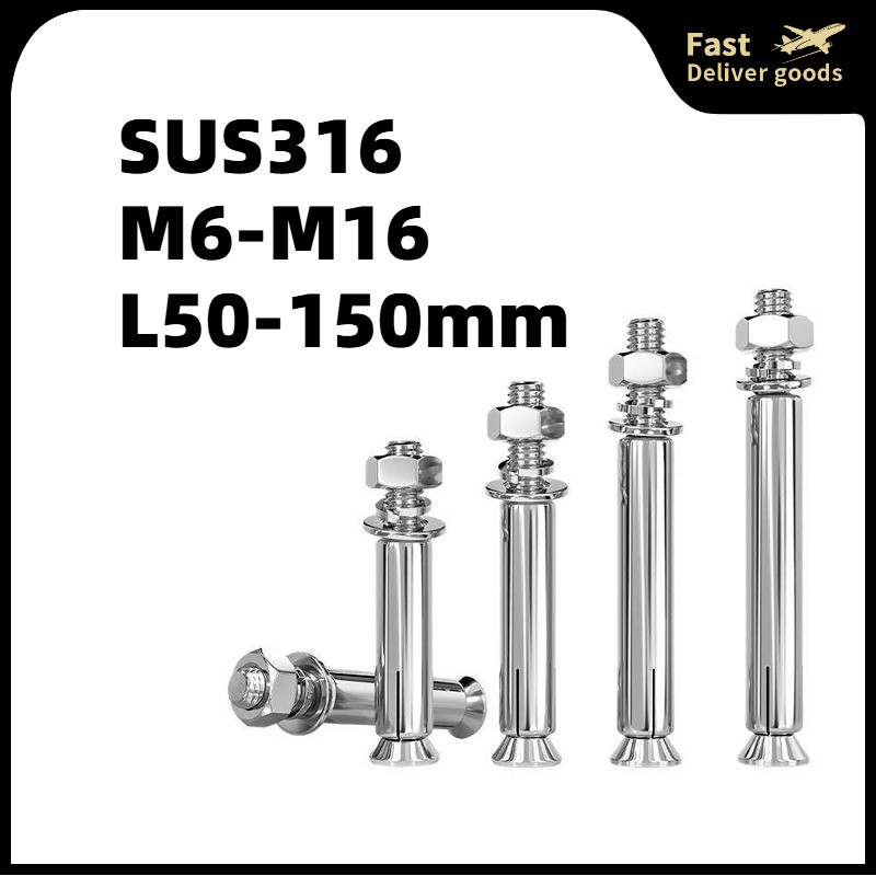 Vít mở rộng bằng thép không gỉ 316 Bu lông kéo mở rộng ống mở rộng Vít  M6 / M8 / M10 / M12 / M14 / 