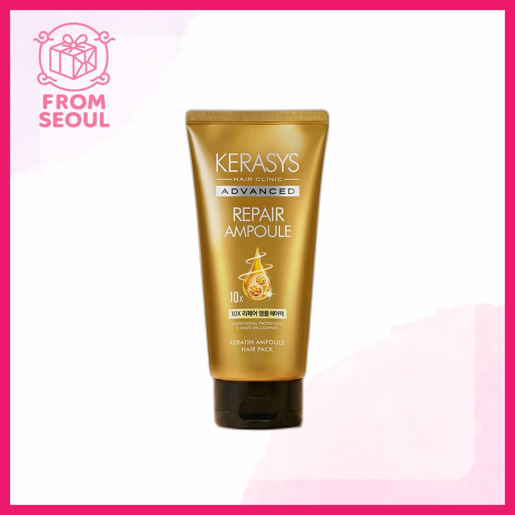 [daiso] Kerasys Advanced Repair Hair Pack, 150ml, 1 gói tóc Hàn Quốc / Keratin Repair / 100% Authent