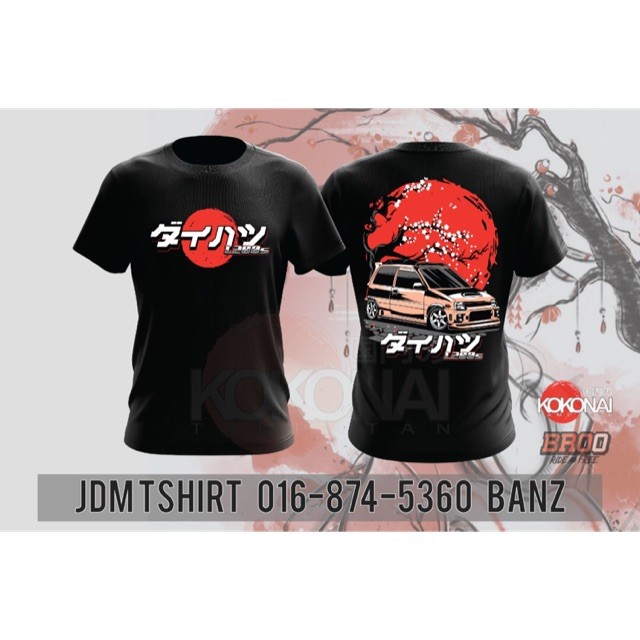 Áo thun Daihatsu L2s - Jdm - 100% Cotton Cao Cấp -kei Cars Wear - Kokonai Tampatan