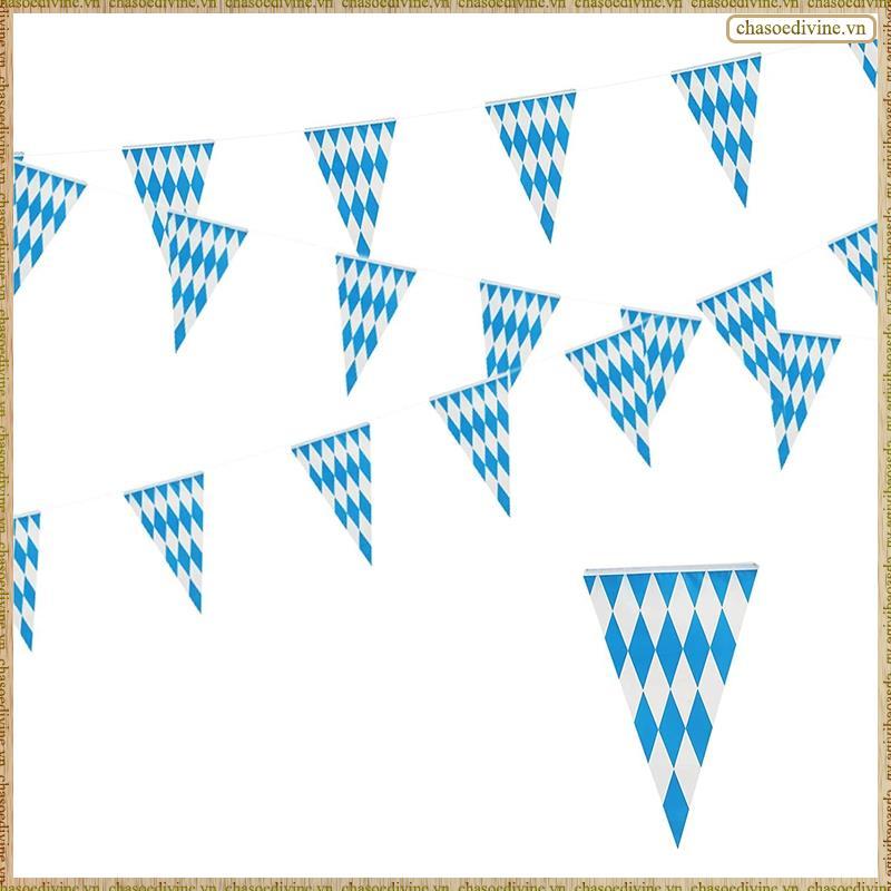 [K O G X] 10M Trang trí vòng hoa Bavarian Trang trí tiệc Oktoberfest Pennant Bavarian Banner Photo P