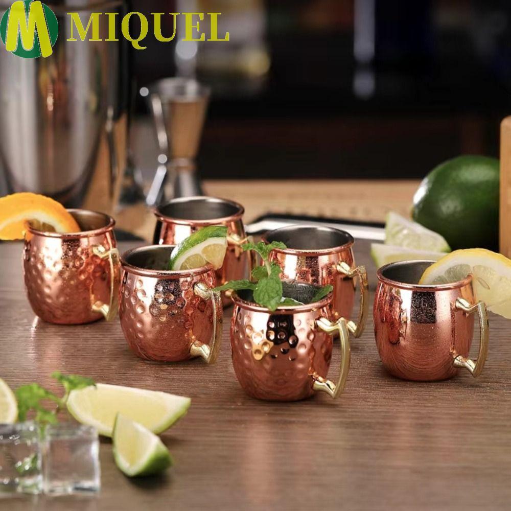 Cốc thép không gỉ MIQUEL, Cốc rượu vang Nga Moscow Mule Mug, bền Drinkware Bar Tool Beer Cup Home