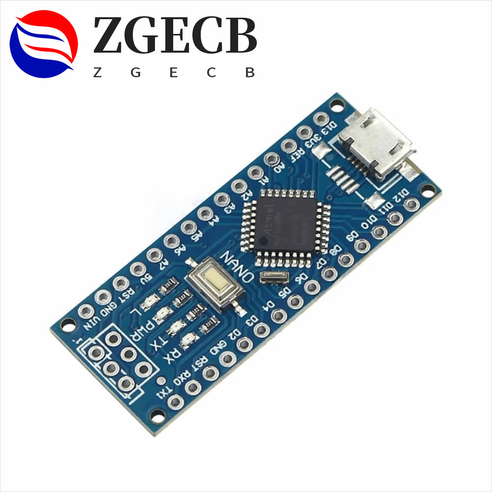 Bộ điều khiển ZGECB Nano 3.0, CH340 Type-C USB Arduino Tương thích, Trình điều khiển Mini USB Micro 