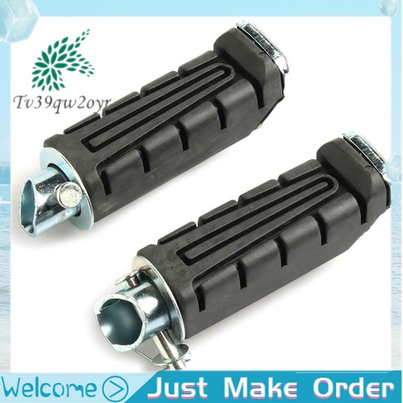 Moto Đen Phía Sau Để Chân Chốt Bàn Đạp Trái & Phải Xe Máy Cao Su Chân Gai Cho YBR 125 XTZ 125